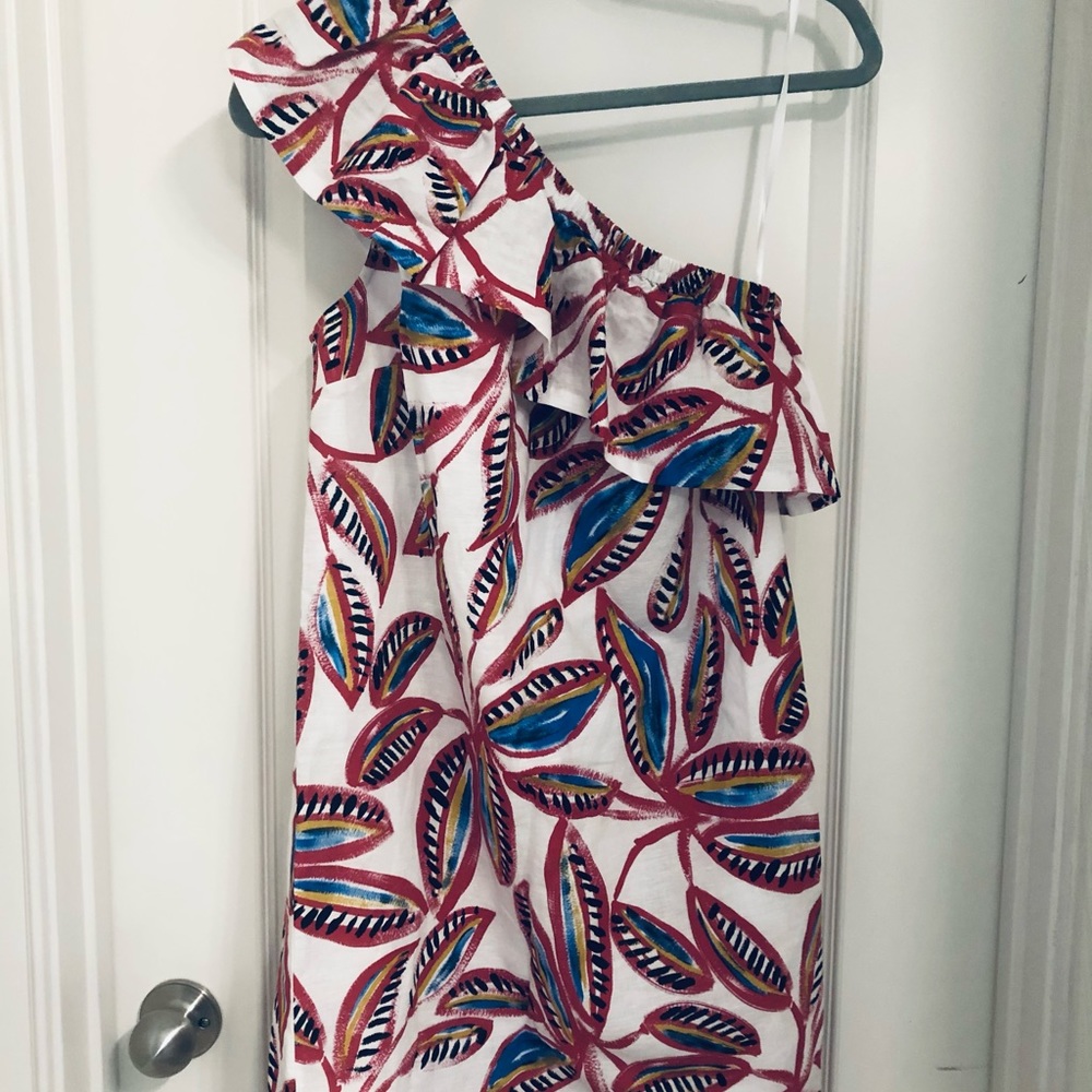 J.Crew one shoulder floral dress XS